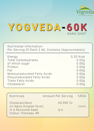 Vitamin D (Yogveda 60 k Nano  shots)