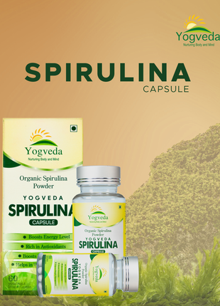 Yogveda’s Ayurvedic Spirulina Capsules